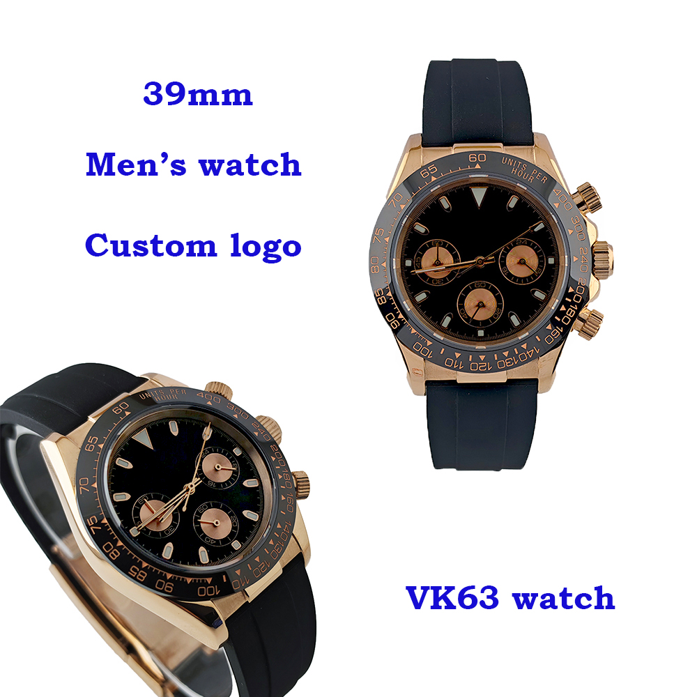 Rose Gold Bracelet - Orologio da Uomo VK63 in Oro