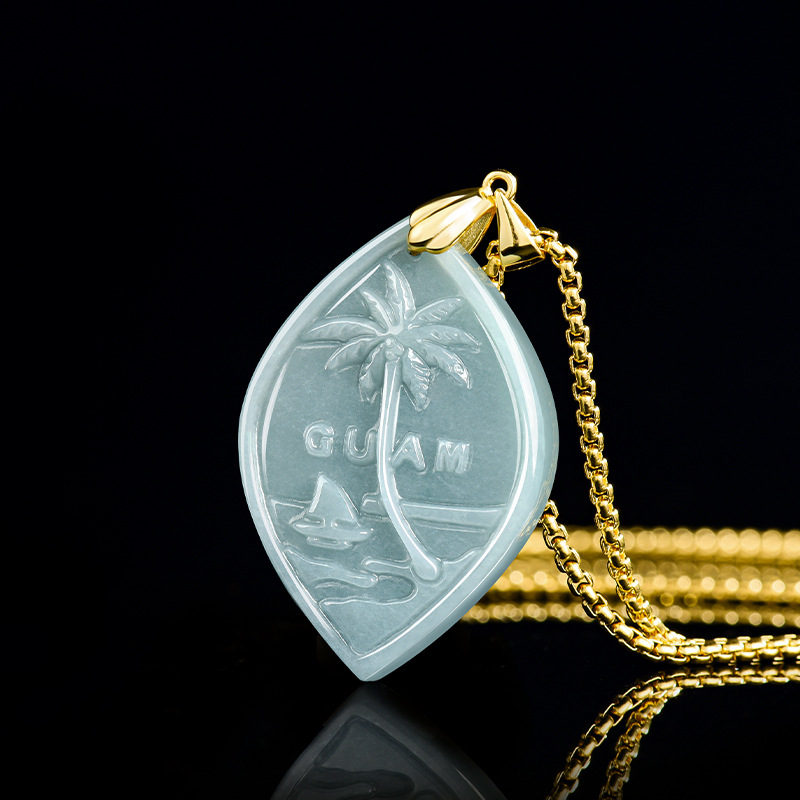 Pacific Jewelry & Watches Los Angeles - Ciondolo Souvenir Turistico in Giada Naturale