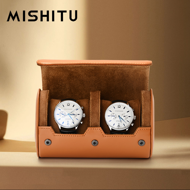 Jewelry With Watches - MISHITU 1/2/3-Slot Orologio Rotolo di Immagazzinaggio