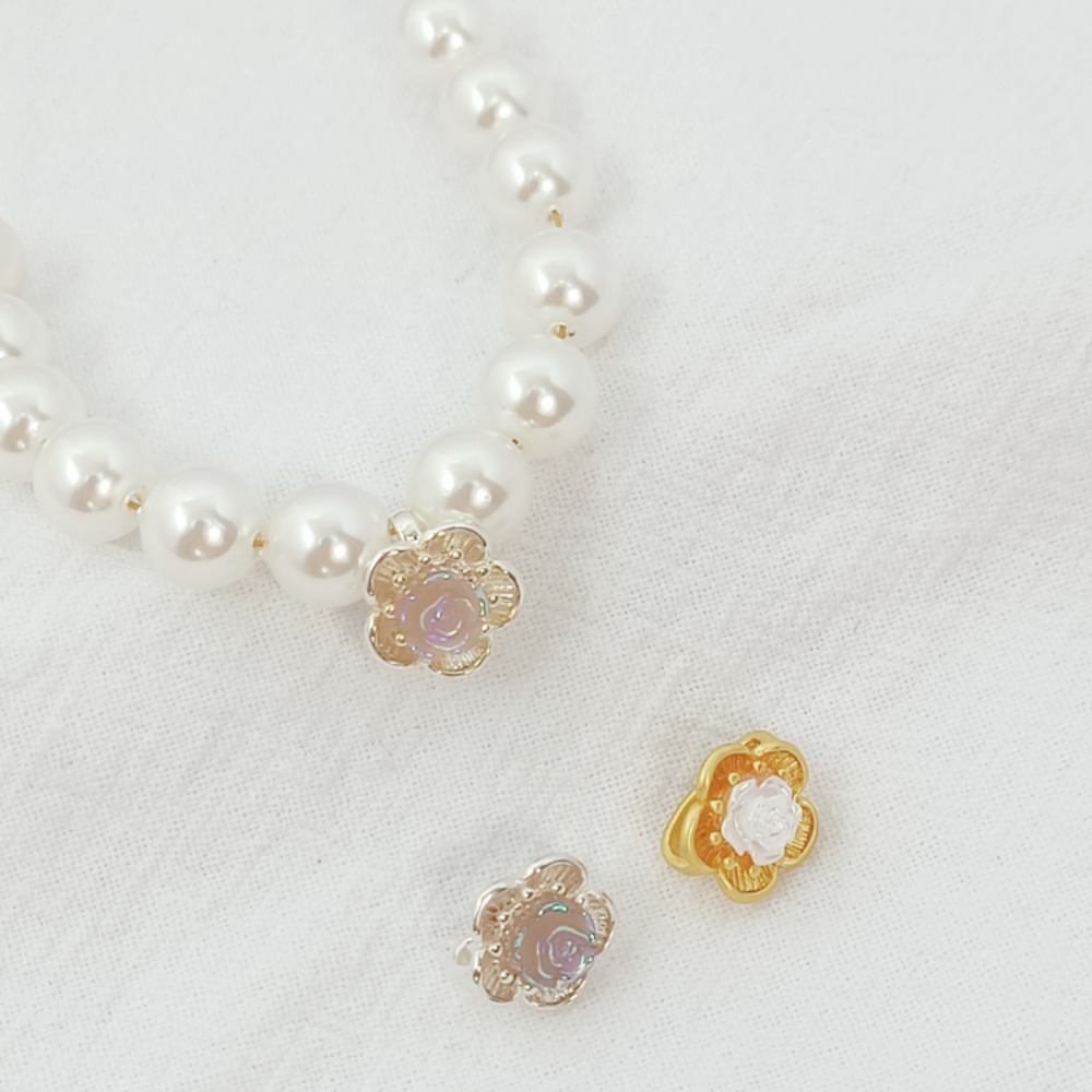 Rose Gold Bracelet - Fibbia da bavero in argento 18