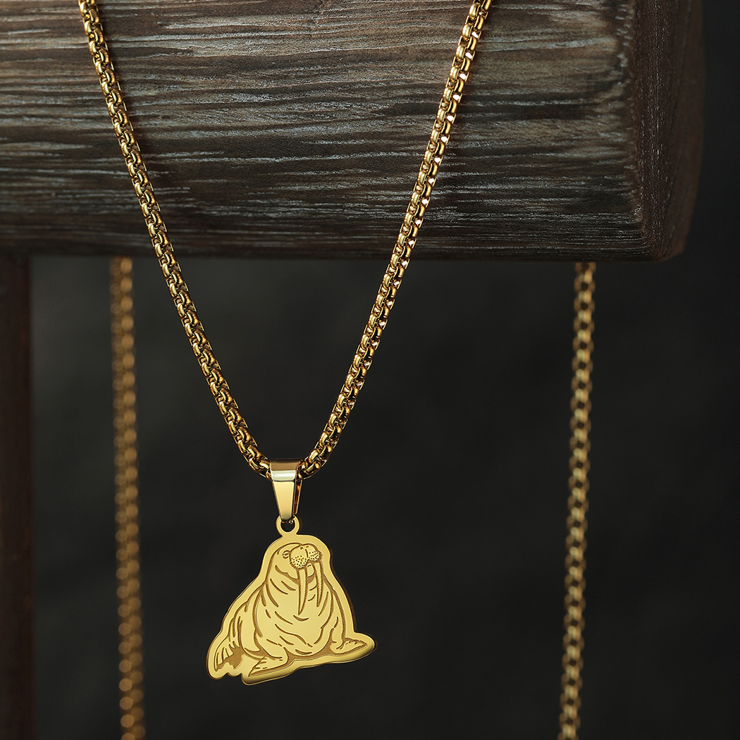 Pacific Jewelry & Watches Los Angeles - Kiniziale Chubby Pacific Walrus collana per