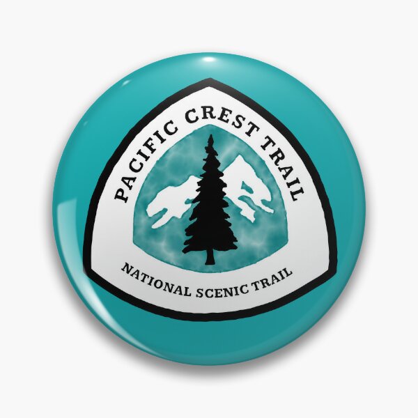 Pacific Jewelry & Watches Los Angeles - Pacific Crest Trail Segno dell'acquerello Pulsante