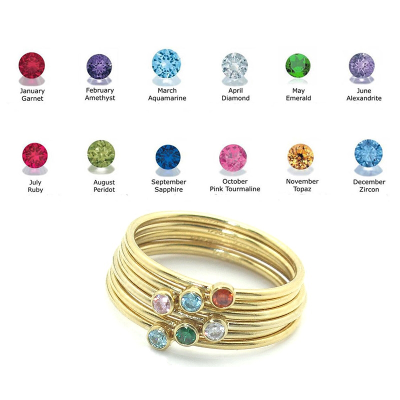 Anello Birthstone anello Knuck - Birthstone Ring Set recensione e prezzo