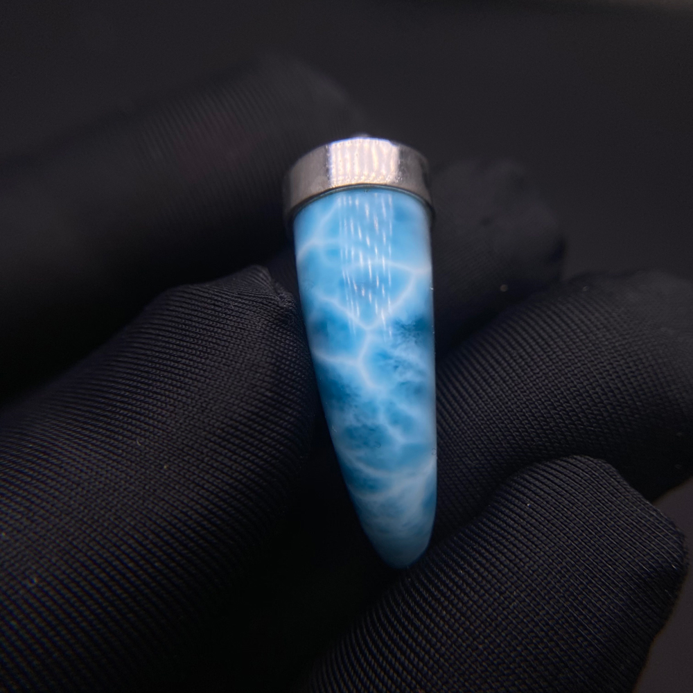 Ciondolo Larimar blu naturale  - Wolf Jewelry & Watches Tampa recensione e prezzo