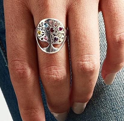Amxiu Personalizzato Albero An - Birthstone Ring Set recensione e prezzo