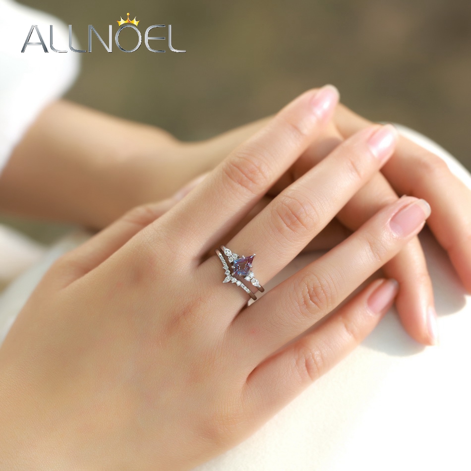 ALLNOEL Kite Cut 0.91ct Alexan - Birthstone Ring Set recensione e prezzo