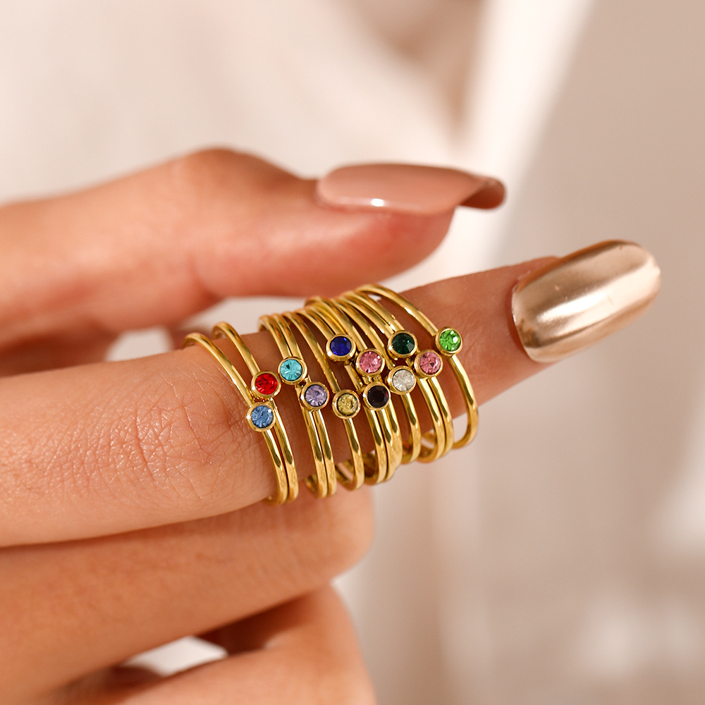 Anello con pietra portafortuna - Birthstone Ring Set recensione e prezzo