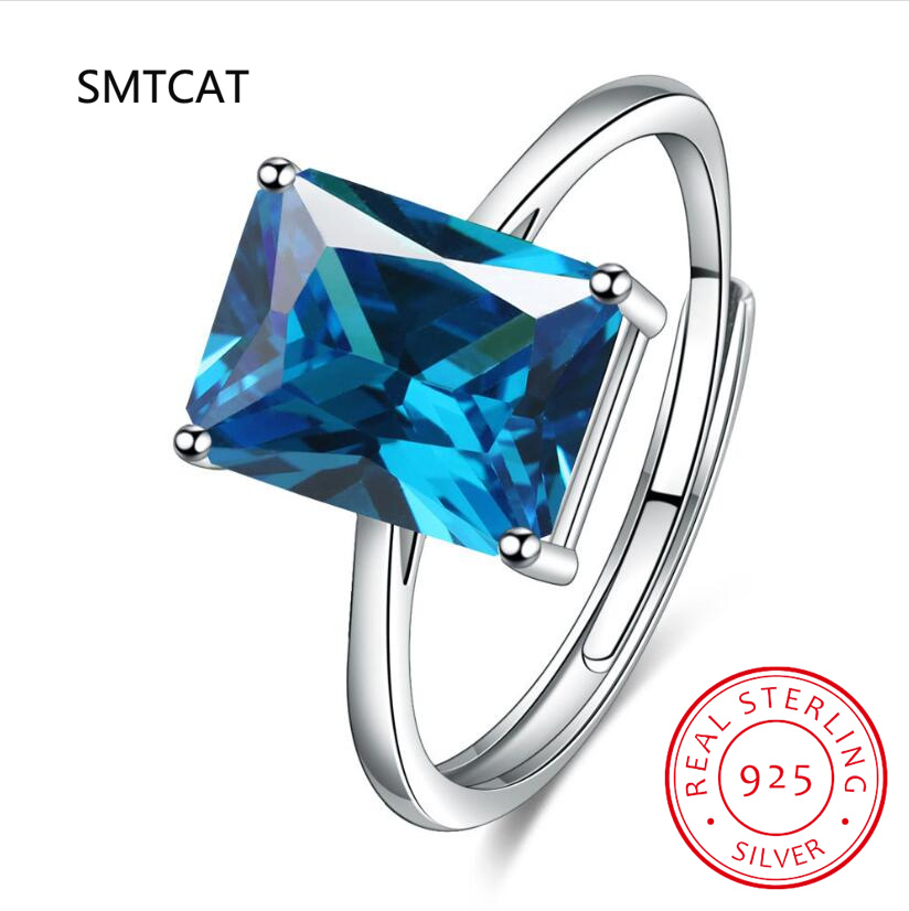 Anelli geometrici in argento s - Birthstone Ring Set recensione e prezzo