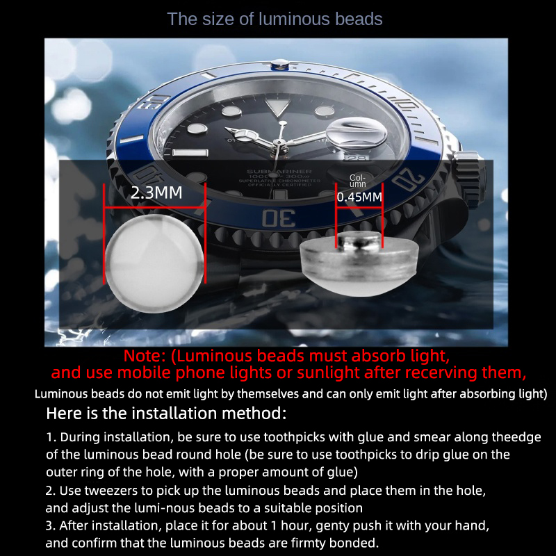 2.3x0.45mm Pip Luminoso Per Se - Rolex Watch Submariner recensione e prezzo