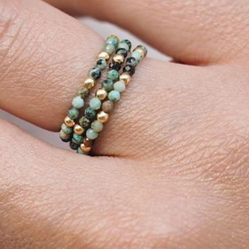 Anello di cristallo Anello con - Birthstone Ring Set recensione e prezzo