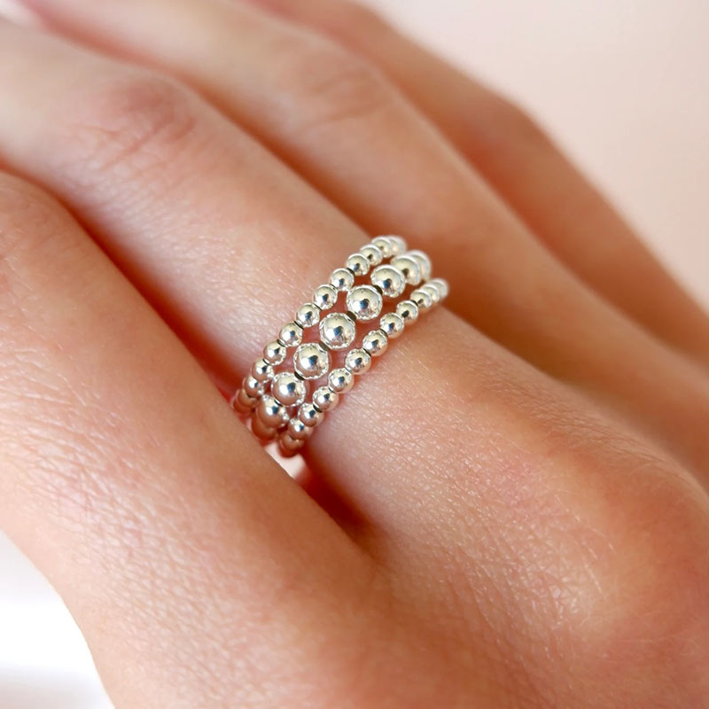 Anello di cristallo Anello con - Birthstone Ring Set recensione e prezzo
