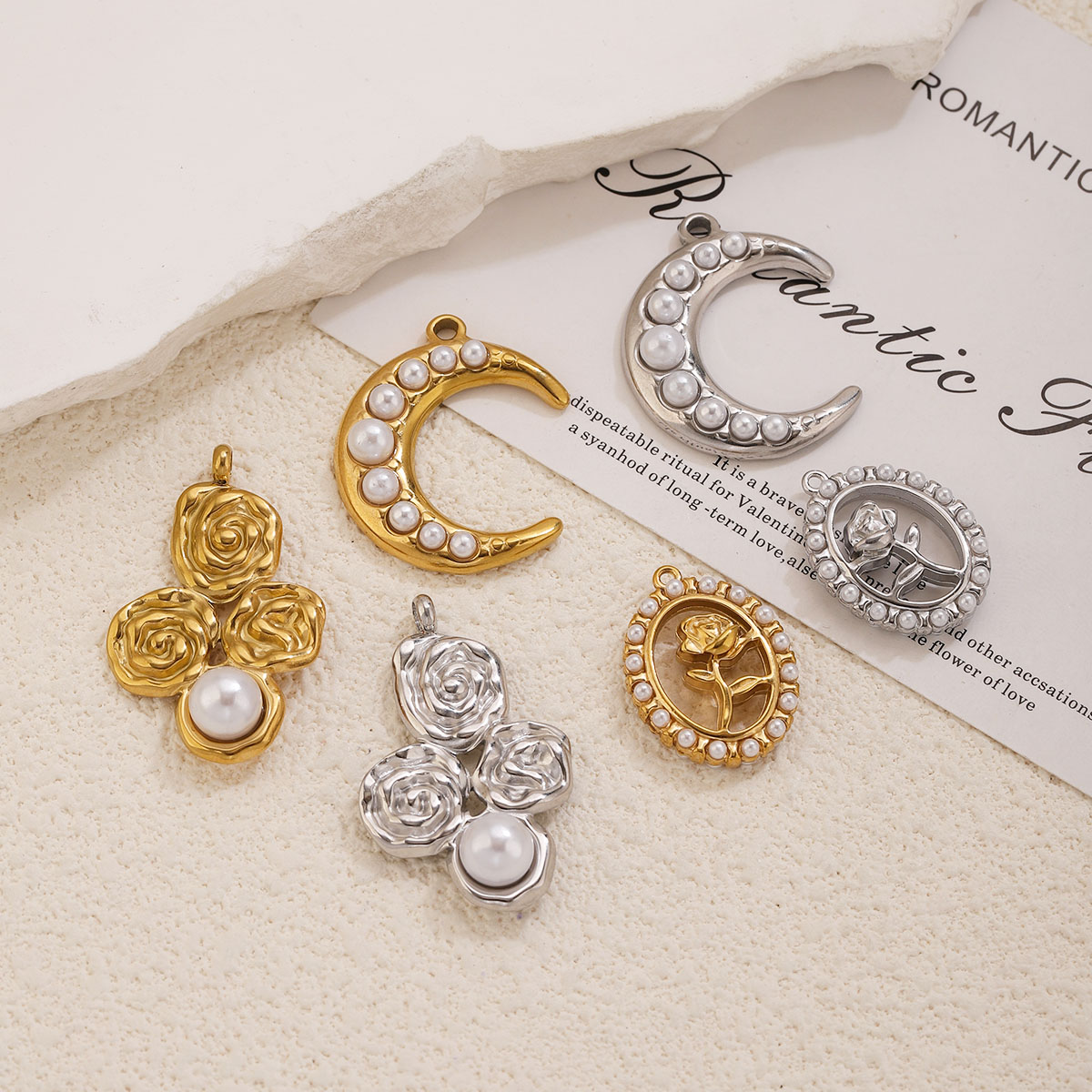 5 Pezzi Ciondoli a Forma di Lu - Rose Gold Bracelet recensione e prezzo