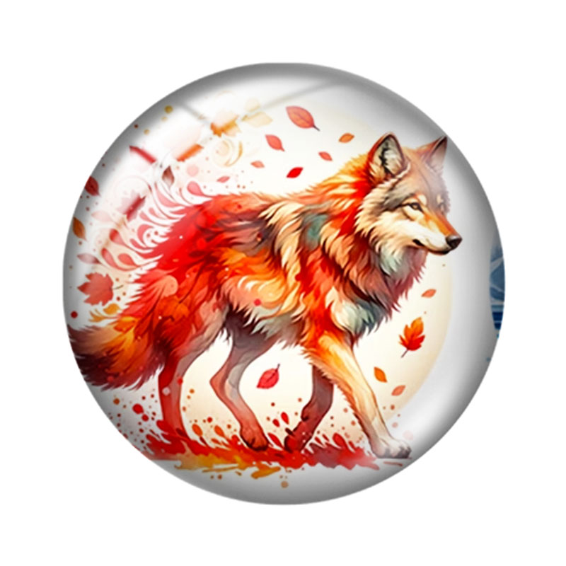 Lupo ad acquerello, cabochon i - Wolf Jewelry & Watches Tampa recensione e prezzo